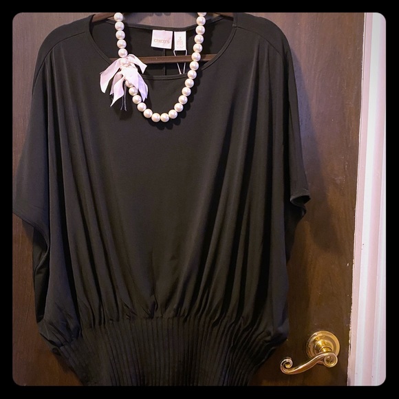 NWT Chico’s Knit Top with Banded Waist. Size 3/XL - Picture 1 of 4